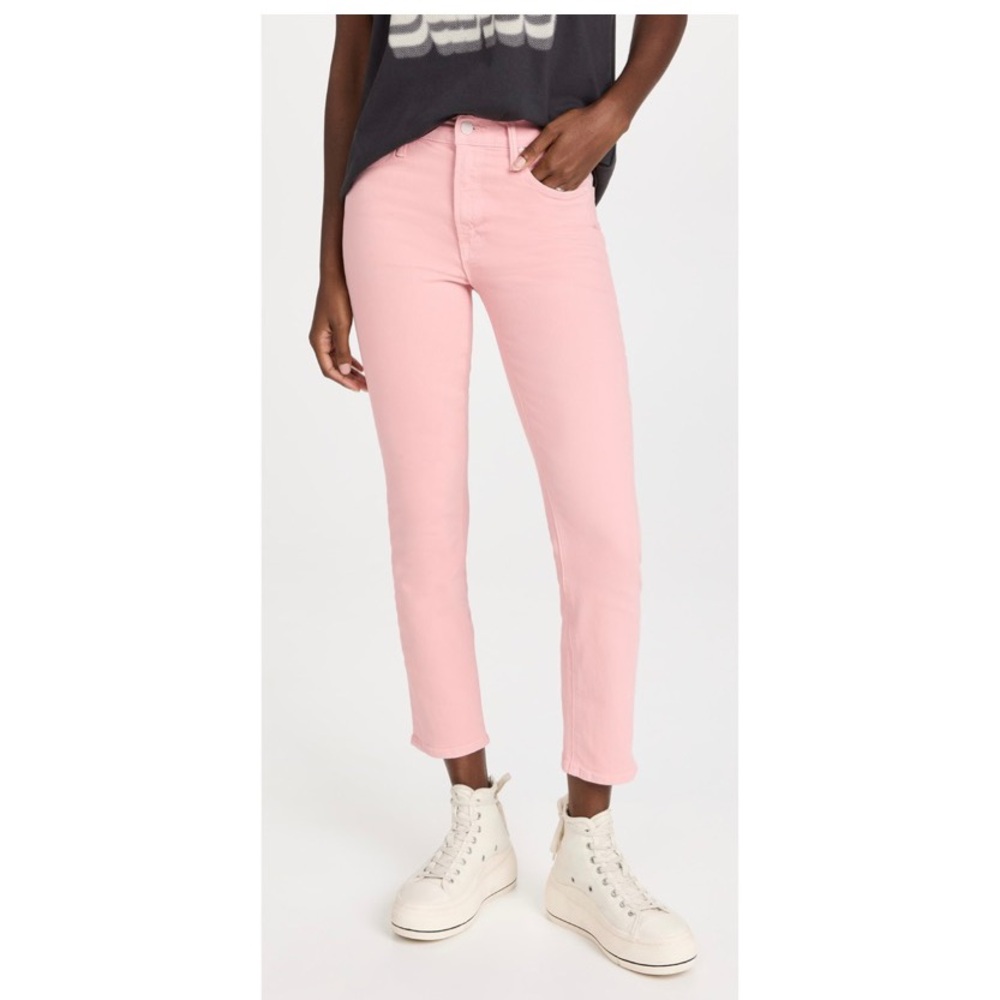 MOTHER The Mid Rise Dazzler Ankle Stretch Jeans Quartz Pink Size 26